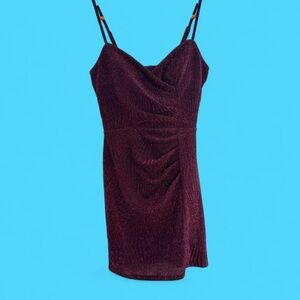 Trixxi Deep Burgundy Mini Dress